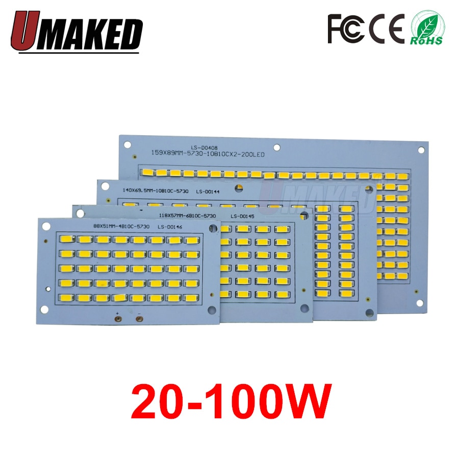 100% Ǯ Ŀ LED   PCB 20W 30W 50W 70W 100W S..